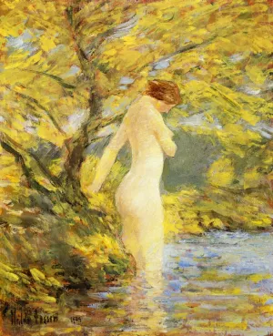 Nymph Bathing by Frederick Childe Hassam Oil Painting