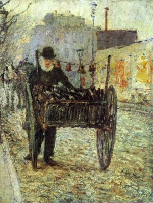 Old Bottle Man Oil painting by Frederick Childe Hassam