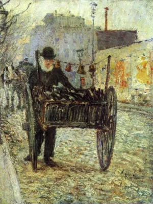 Old Bottle Man Oil painting by Frederick Childe Hassam