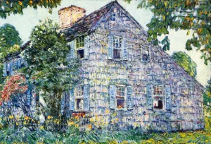 Old House, East Hampton by Frederick Childe Hassam - Oil Painting Reproduction