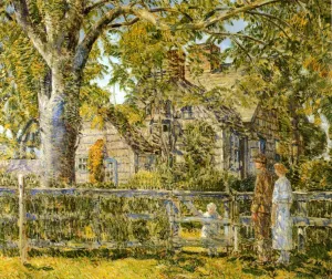 Old Mumford House, Easthampton painting by Frederick Childe Hassam