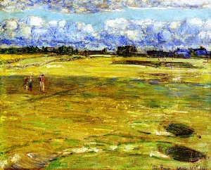 On the Links by Frederick Childe Hassam Oil Painting