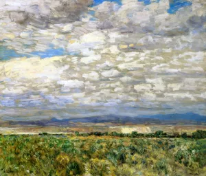 On the Snake River, Oregon Oil painting by Frederick Childe Hassam