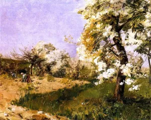 Pear Blossoms painting by Frederick Childe Hassam