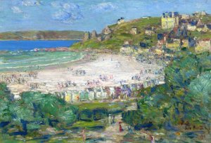 Perros-Guire, Cutes du Nord, France by Frederick Childe Hassam Oil Painting