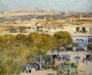 Place Centrale and Fort Cabanas, Havana by Frederick Childe Hassam Oil Painting