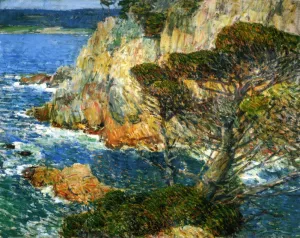 Point Lobos, Carmel by Frederick Childe Hassam - Oil Painting Reproduction