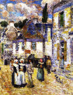 Pont-Aven by Frederick Childe Hassam Oil Painting