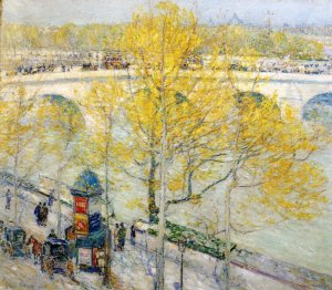 Pont Royal, Paris by Frederick Childe Hassam Oil Painting