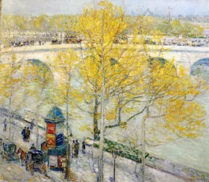 Pont Royal, Paris by Frederick Childe Hassam - Oil Painting Reproduction