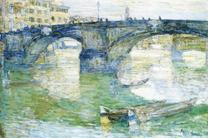 Ponte Santa Trinita by Frederick Childe Hassam Oil Painting