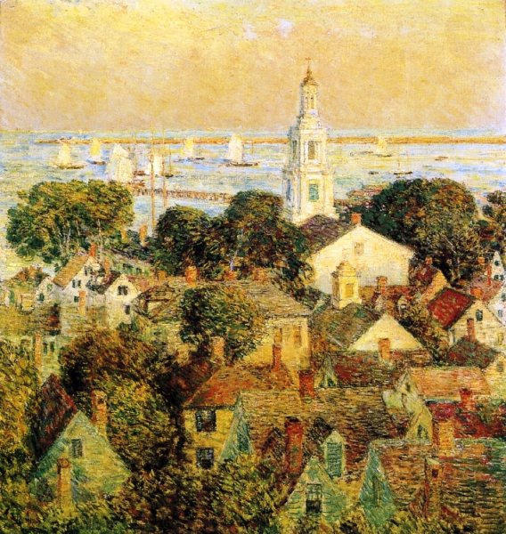 Main Product Photo of Provincetown Painting by Frederick Childe Hassam