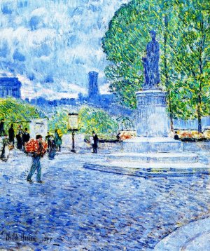 Quai Malaquais by Frederick Childe Hassam Oil Painting