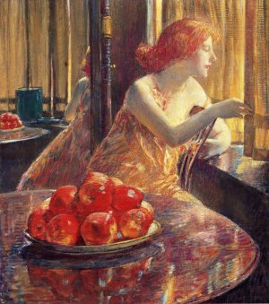 Reflections Kitty Hughes Oil painting by Frederick Childe Hassam