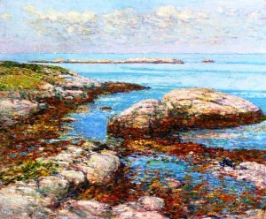 Rocks at Appledore, Morning Oil painting by Frederick Childe Hassam