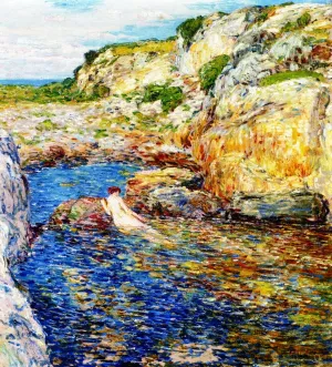 Rockweed Pool painting by Frederick Childe Hassam