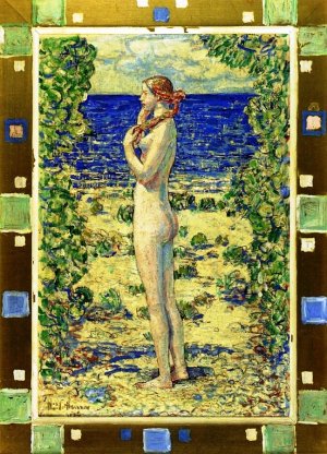 Sammie's Beach: Easthampton by Frederick Childe Hassam Oil Painting