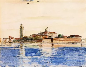 San Pietro, Venice by Frederick Childe Hassam - Oil Painting Reproduction