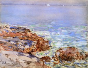 Seascape, Isles of Shoals by Frederick Childe Hassam Oil Painting