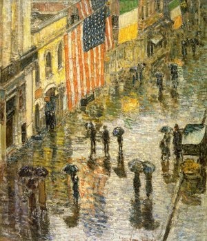St. Patrick's Day, 1919 by Frederick Childe Hassam Oil Painting