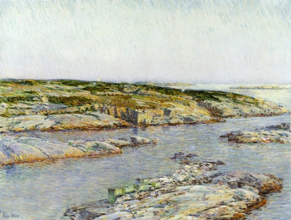 Summer Afternoon, Isles of Shoals by Frederick Childe Hassam - Hand-Painted Oil Painting Reproduction