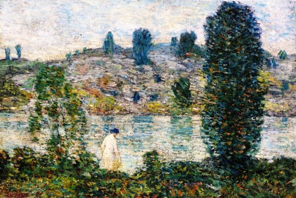 Summer Afternooon by Frederick Childe Hassam - Hand-Painted Oil Painting Reproduction