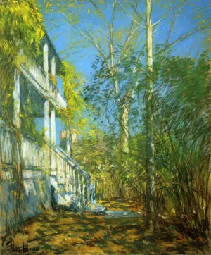 Summer at Cos Cob by Frederick Childe Hassam - Oil Painting Reproduction