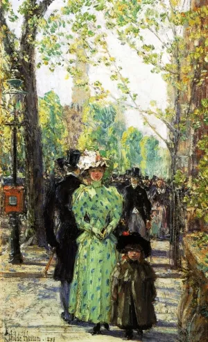 Sunday Morning by Frederick Childe Hassam - Oil Painting Reproduction