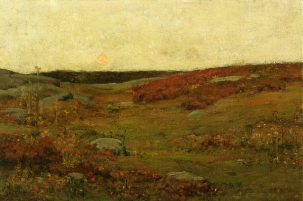 Sunrise - Autumn by Frederick Childe Hassam - Hand-Painted Oil Painting Reproduction
