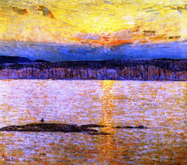 Main Product Photo of Sunset: Ironbound, Mr. Desert, Main Painting by Frederick Childe Hassam