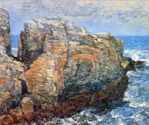 Sylph's Rock, Appledore by Frederick Childe Hassam - Oil Painting Reproduction