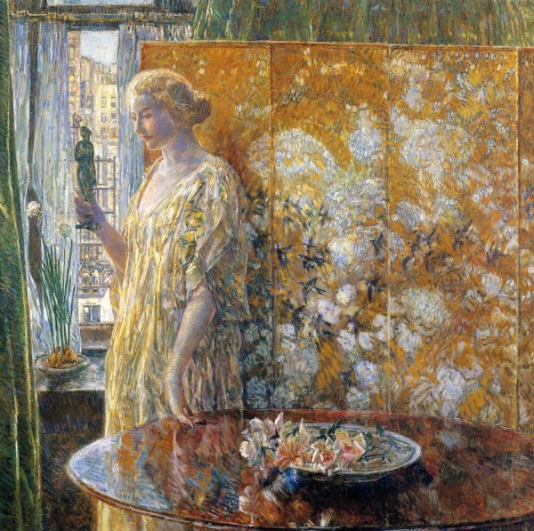 Tanagra: The Builders, New York by Frederick Childe Hassam - Hand-Painted Oil Painting Reproduction
