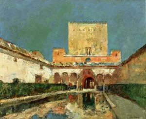 The Alhambra also known as Summer Palace of the Caliphs, Granada, Spain by Frederick Childe Hassam Oil Painting