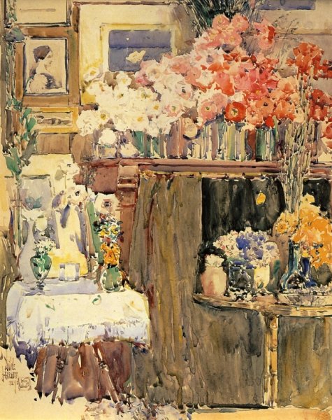 Main Product Photo of The Altar and the Shrine Painting by Frederick Childe Hassam
