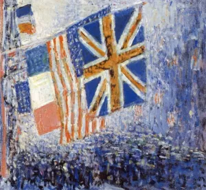 The Big Parade by Frederick Childe Hassam Oil Painting