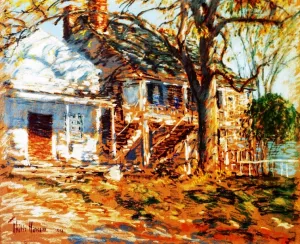 The Brush House II by Frederick Childe Hassam - Oil Painting Reproduction