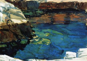 The Cove Oil painting by Frederick Childe Hassam