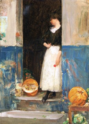 The Fruit Seller by Frederick Childe Hassam Oil Painting