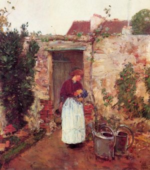 The Garden Door Oil painting by Frederick Childe Hassam