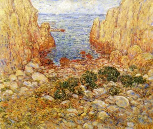 The Gorge - Appledore, Isles of Shoals by Frederick Childe Hassam - Oil Painting Reproduction
