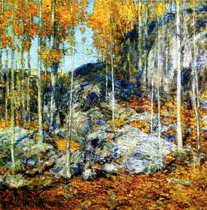 The Ledges, October in Old Lyme, Connecticut by Frederick Childe Hassam - Oil Painting Reproduction