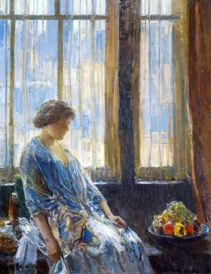 The New York Window by Frederick Childe Hassam Oil Painting