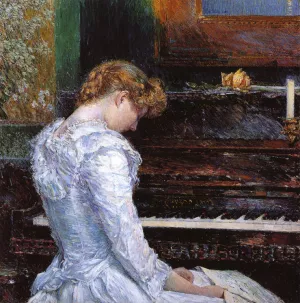 The Sonata by Frederick Childe Hassam Oil Painting