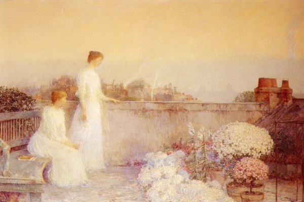 Twilight also known as Le Crepuscule by Frederick Childe Hassam - Hand-Painted Oil Painting Reproduction