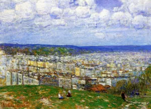View of New York from the Top of Fort George painting by Frederick Childe Hassam