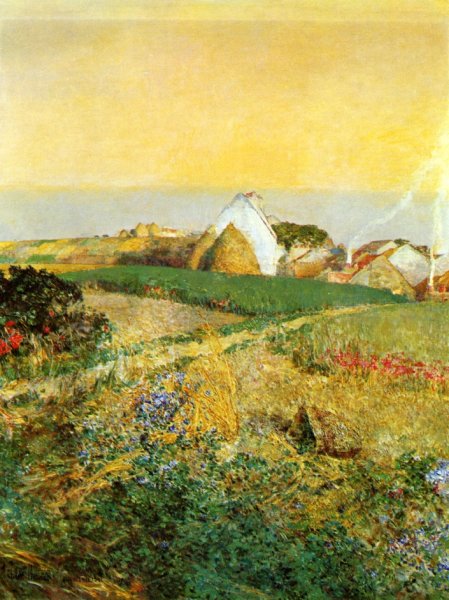 Villiers le Bel by Frederick Childe Hassam - Hand-Painted Oil Painting Reproduction