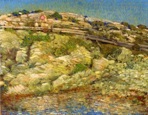 Walk Around the Island by Frederick Childe Hassam - Oil Painting Reproduction