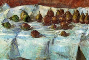 Winter Sickle Pears Oil painting by Frederick Childe Hassam