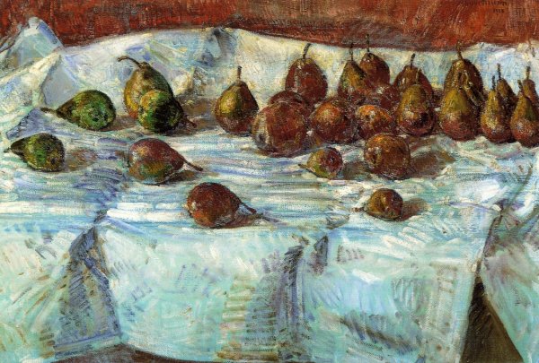 Main Product Photo of Winter Sickle Pears Painting by Frederick Childe Hassam