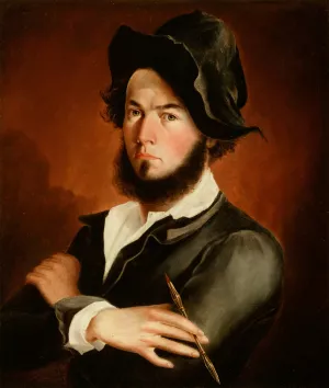 Self Portrait by Frederick E. Cohen Oil Painting